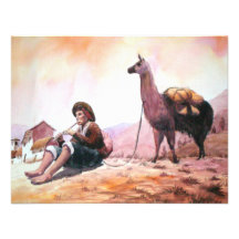 Het Afbeelding van de Lama van Peru van Cusco Uitnodigingen
