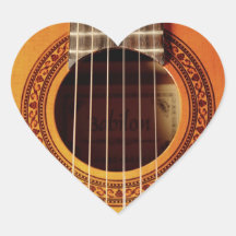 Het akoestische Detail van de Gitaar Sticker