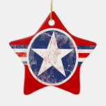 Het Amerikaanse Ornament van de Ster van de Vlag R