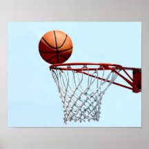 Het anticiperen van het basketbal print