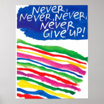 het art. van de regenboogmuur posters