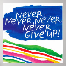 het art. van de regenboogmuur posters