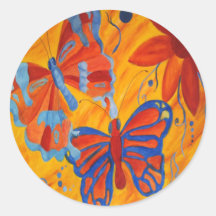 HET ART. VAN DE VLINDER STICKER