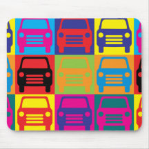 Het auto Pop-art van het Lichaam Muis Mat