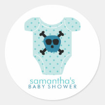 Het Baby shower van de Jongen van de Uitrusting va Ronde Sticker