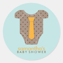 Het Baby shower van de Jongen van de Uitrusting va Ronde Stickers