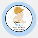 Het Baby van de bouw met Backhoe om de Sticker van stickers