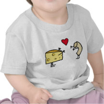 Het baby van de macaroni en van de kaas t shirts