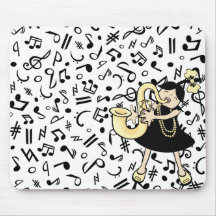 Het Baby van de saxofoon Muis Mat