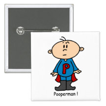 Het Baby van Pooperman Speldbuttons
