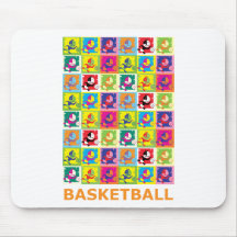 Het Basketbal van het pop-art Muis Matten