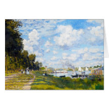 Het bassin in Argenteuil Claude Monet Wenskaarten