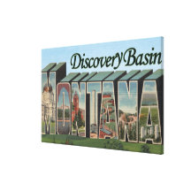 Het Bassin van de ontdekking, Montana - de Grote S Gallerij Wrapped Canvas