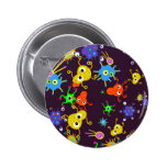 Het Behang van bacteriën Button