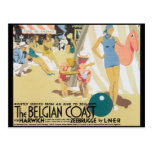 Het Belgische Art. van het Poster van de Reis van  Wens Kaarten