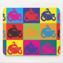 Het berijden Pop-art Muis Matten