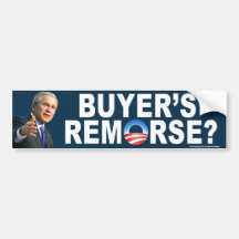 het "berouw van de Koper antiObama? "bumpersticker