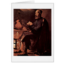 Het berouw van St. Peter door Georges de La Tour Wenskaarten