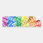 HET BISEKSUELE WIT VAN HET PATROON VAN HET WOORD - BUMPERSTICKER