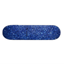 Het blauw schittert skateboard