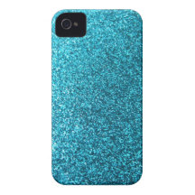 Het Blauw van Faux schittert iPhone 4 Case-Mate Hoesjes