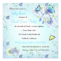 Het Blauw van het Baby shower van de Tuin LGC | Aankondiging