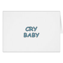 Het Blauw van het Baby van de schreeuw kaarten