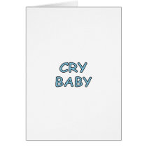 Het Blauw van het Baby van de schreeuw kaarten