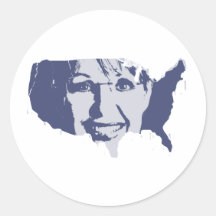 Het blauw van Sarahmerica Sticker