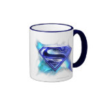 Het blauw-witte Logo van de Superman van het Krist mokken