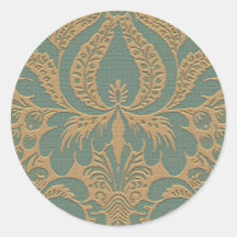 Het blauwgroen Beige Blad van de Sticker van het D