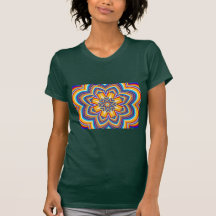Het bloemen Patroon van de Caleidoscoop Shirts