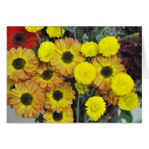 Het Boeket van de Bloem van de herfst kaarten