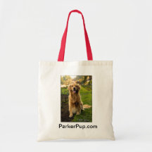 Het bolsa van ParkerPup met rood handvat Canvas Tas