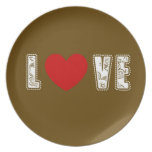 Het Bord van de Liefde van de chocolade