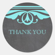 Het Bord van Deco van Aqua dankt u Stickers