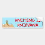 het breien is knirvana bumperstickers