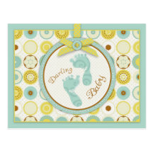 Het Briefkaart B van de Tenen van het Baby van de  Wens Kaarten