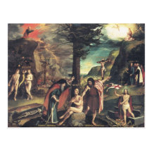 Het Briefkaart van de Allegorie van Holbein Wens Kaart