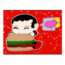Het Briefkaart van de hamburger Wens Kaarten