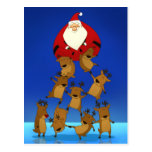 Het Briefkaart van de Piramide van de kerstman Wens Kaart