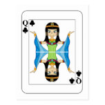 Het Briefkaart van de Speelkaart van koningin Cleo Wens Kaart