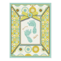 Het Briefkaart van de Tenen van het Baby van de sc Wenskaarten