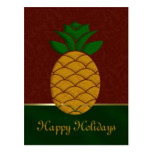 Het Briefkaart van de Vakantie van de Ananas van h Wenskaarten