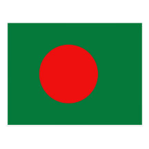 Het Briefkaart van de Vlag van Bangladesh Wenskaart