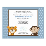 Het Briefkaart van het Baby shower van de Safari v Wenskaart
