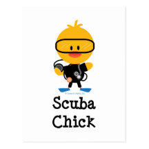 Het Briefkaart van het Kuiken van de scuba-uitrust Wens Kaart