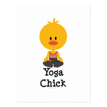Het Briefkaart van het Kuiken van de yoga Wens Kaarten