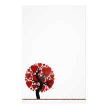 Het Briefpapier van de valentijnskaart