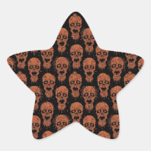 Het bruine en Zwarte Patroon van de Apocalyps van  Stickers